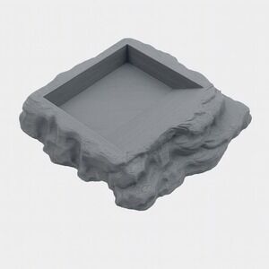 Stone Layered Reptile Water Dish • Terrarium Tank Bowl for Geckos & Lizards